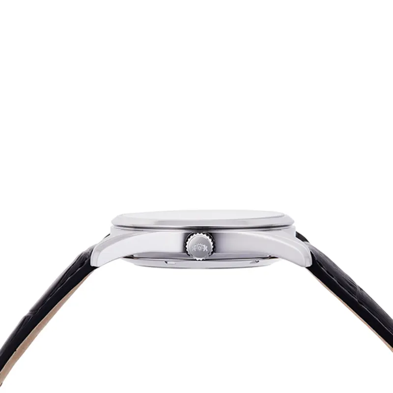 Orient Semi-skeleton Open Heart Leather Men's Watch- RA-AR0004S